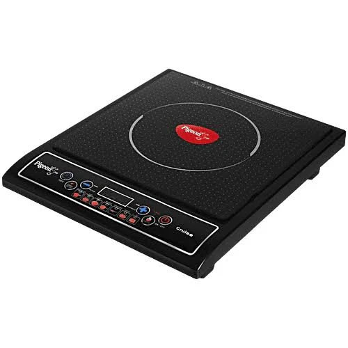 Pigeon Cruise 1800W Induction Cooktop with Crystal Glass Top, LED Display & 7 Preset Cooking Menus (Black)