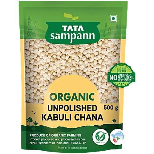 Tata Sampann Organic Kabuli Chana Unpolished