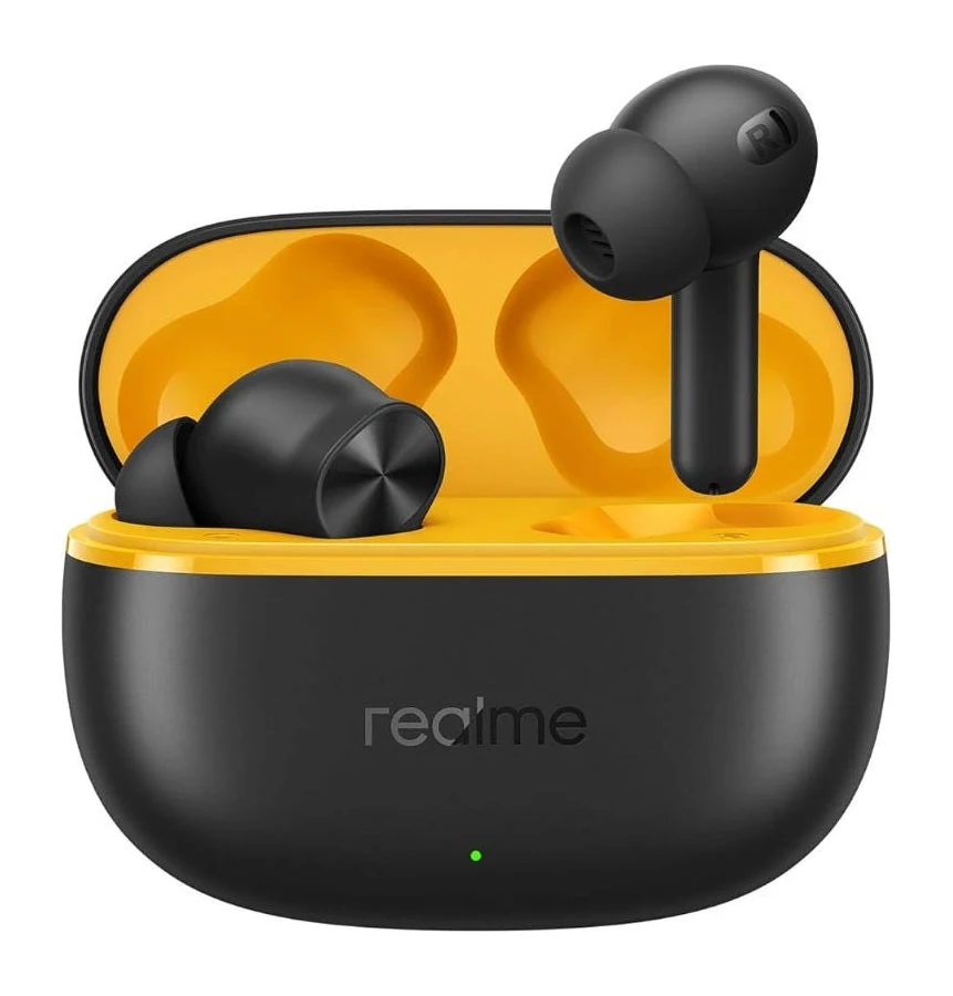 realme Buds T200 Lite True Wireless Bluetooth Earbuds with 12.4mm Dynamic Bass Driver, AI ENC, 48 Hours Playback, Bluetooth 5.4, IPX4 – Black