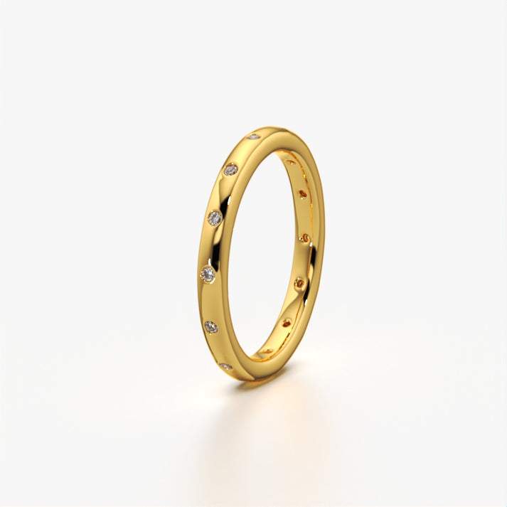 Women's Gold Plated  Zirconia Adjustable Ring for Girls & Women