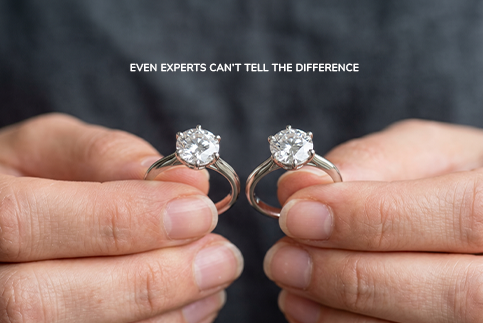 18K White Gold Solitaire Diamond Engagement Ring for Women