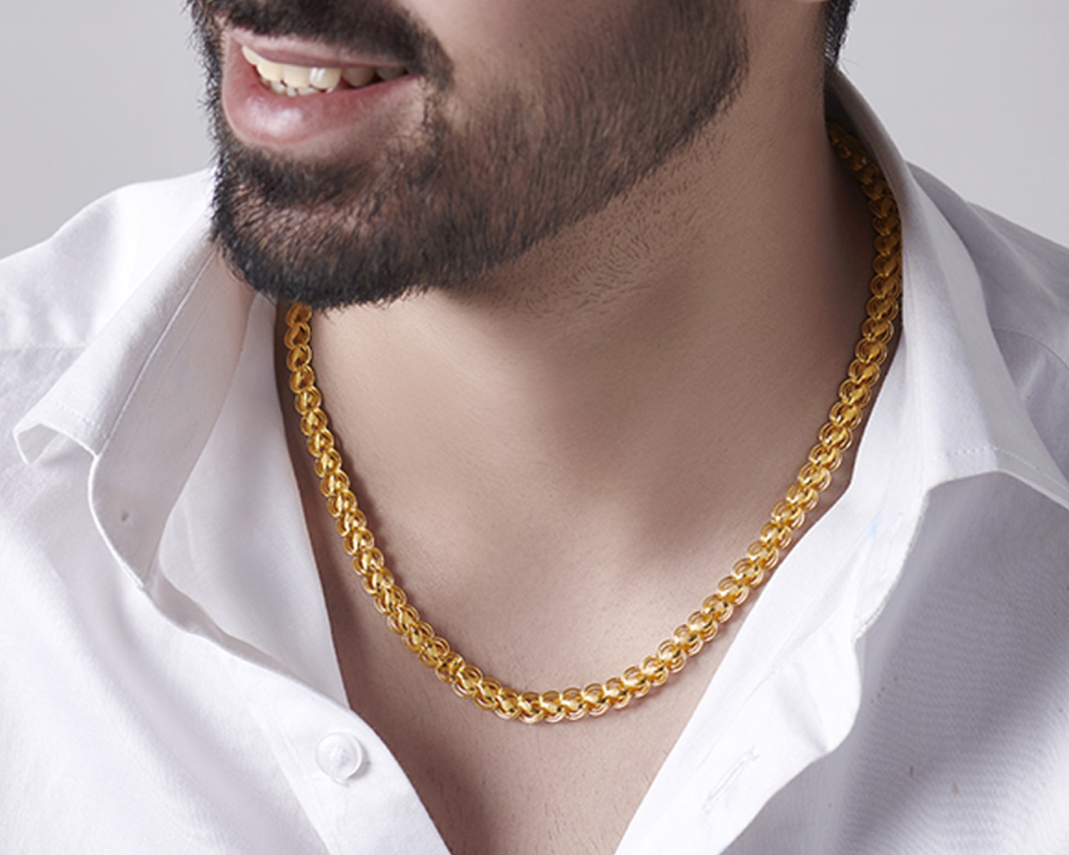 Gold Plated Designer Chain for Men & Women | Premium Fashion Necklace | Stylish Daily Wear Jewelry
