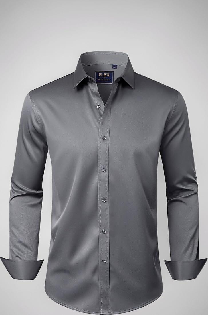 Men's White Striped Cotton Blend Casual Full Sleeve Shirt