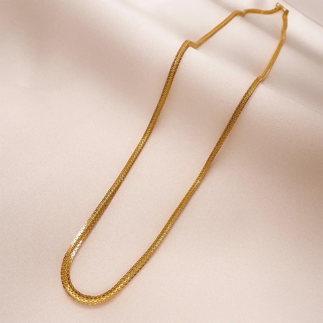 Gold Plated Designer Chain for Men & Women | Premium Fashion Necklace | Stylish Daily Wear Jewelry