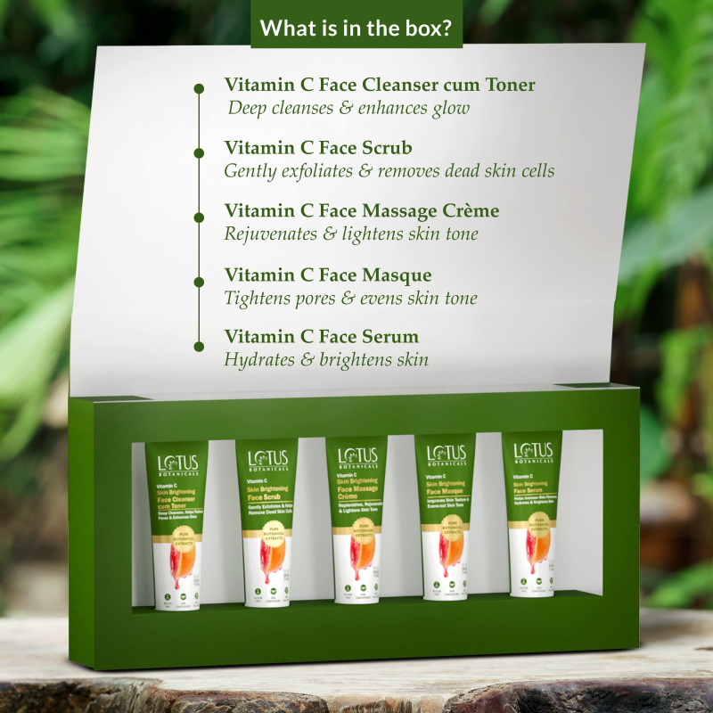 Lotus Botanicals Vitamin C Skin Brightening Facial Kit