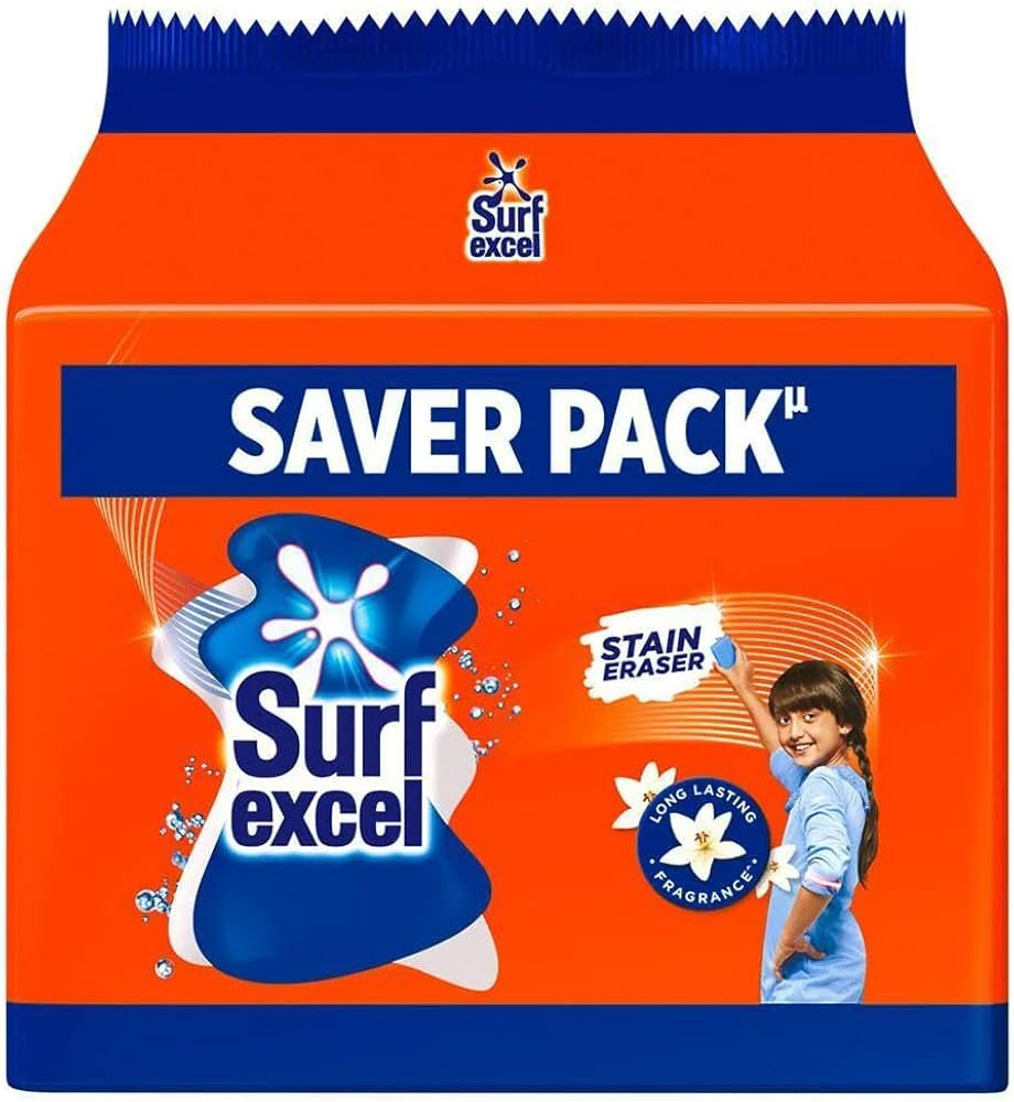 Surf Excel Detergent Powder Saver Pack – Stain Eraser Formula