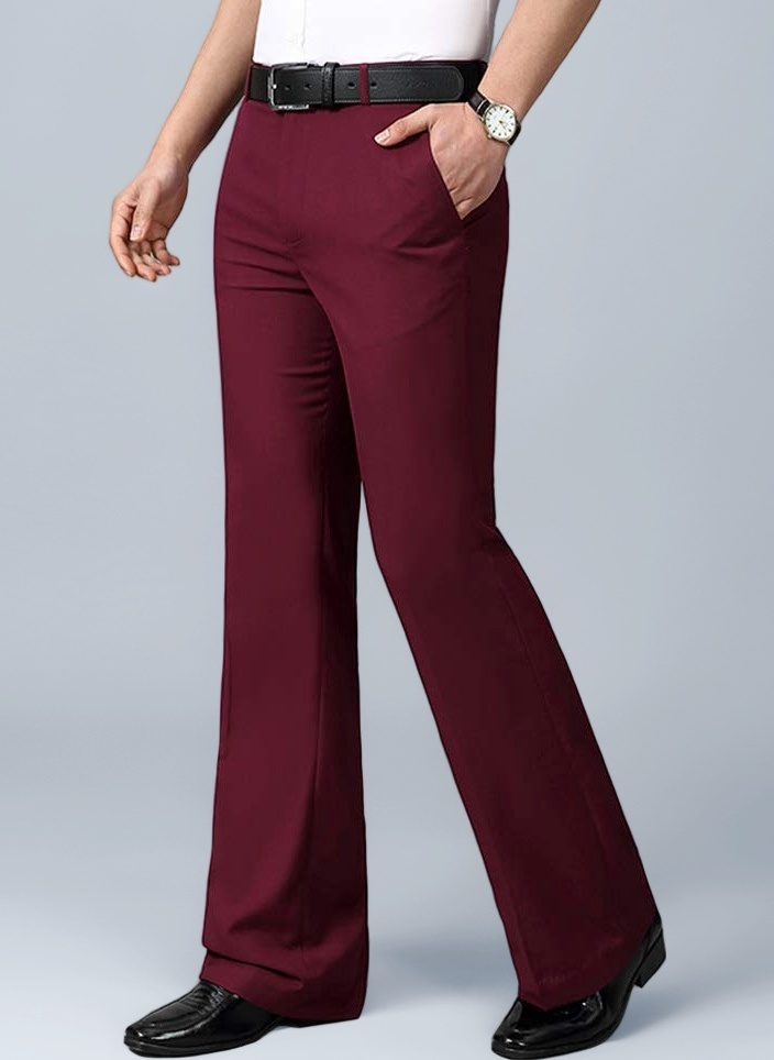 Men's Light Grey Slim Fit Formal Trouser | Office Wear Stretchable Smart Pants